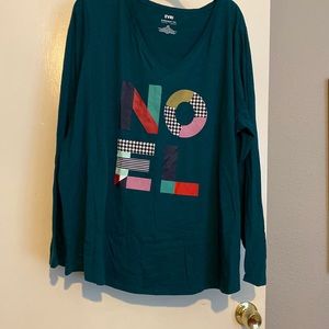 Women’s Green Long sleeve NOEL tee